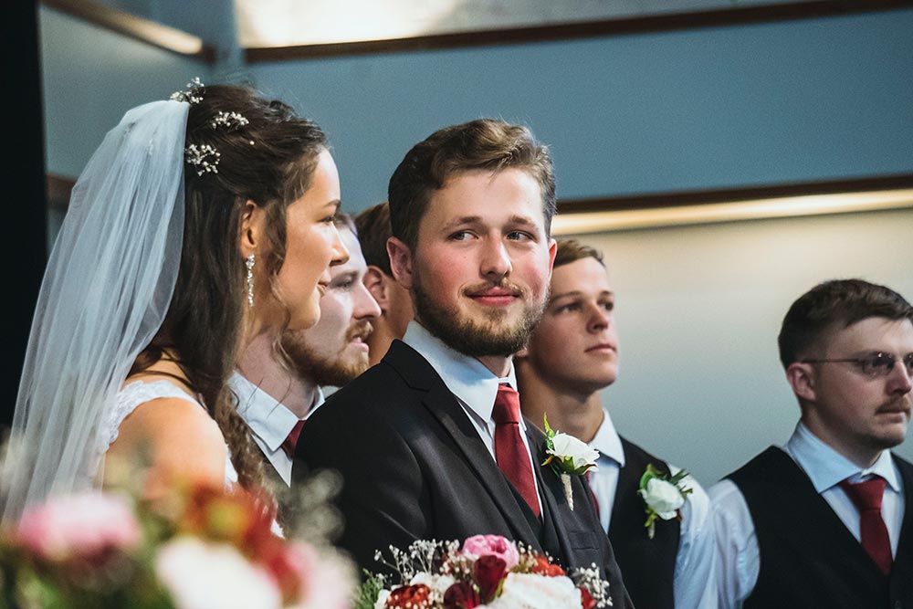 Groom Reaction - Wedding Ceremony
