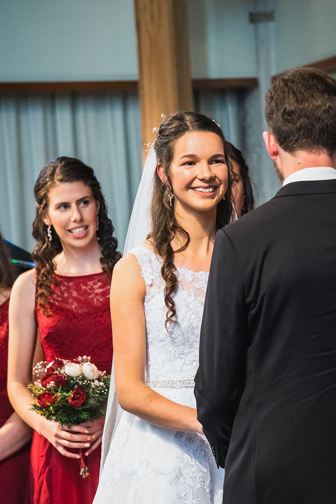 Bride Reaction - Wedding Ceremony