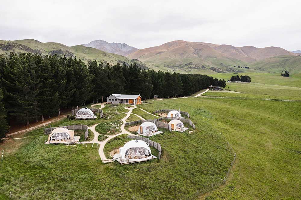 Aerial Shot - Valley Views Glamping