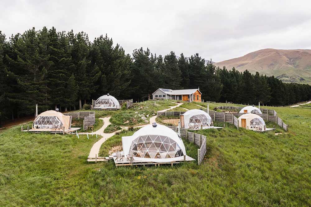 Aerial Shot - Valley Views Glamping