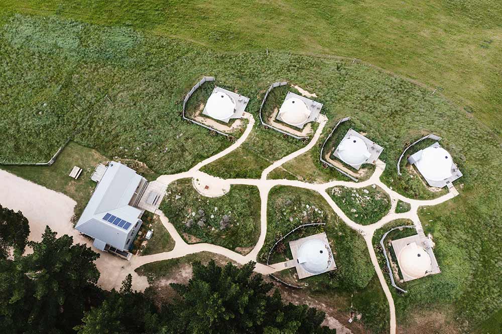 Aerial Shot - Valley Views Glamping